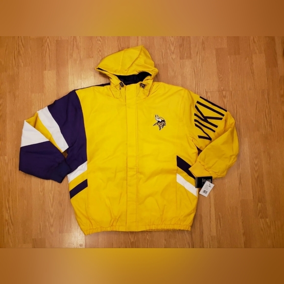 Minnesota Vikings Starter Jacket Vintage 90s Style Mens Size Large New - Picture 6 of 7